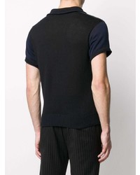 Maison Flaneur Contrasting Sleeves Polo Shirt