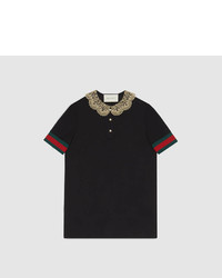 Gucci Cotton Piquet Jersey Polo Shirt