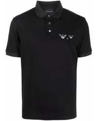 Emporio Armani Embroidered Logo Cotton Polo Shirt