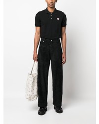 MAISON KITSUNÉ Fox Motif Cotton Polo Shirt