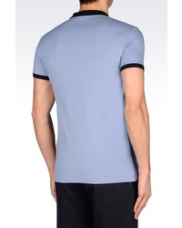 Giorgio Armani Polo Shirt In Cotton Pique