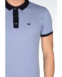 Giorgio Armani Polo Shirt In Cotton Pique