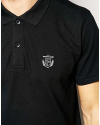 Selected Homme Pique Polo Shirt With Embroidery