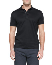 Hugo Boss Regular Mercerized Polo Shirt Black