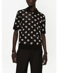 Dolce & Gabbana Intarsia Knit Polo Shirt