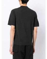 N.Peal Knitted Short Sleeved Polo Shirt