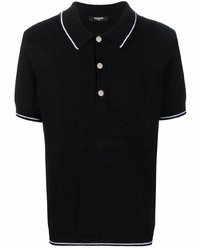 Balmain Knitted Short Sleeved Polo Shirt