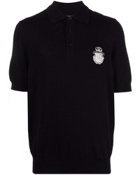 Billionaire Logo Crest Cotton Polo Shirt