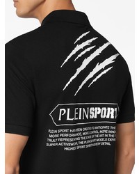 Plein Sport Logo Patch Cotton Polo Shirt