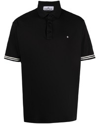 Stone Island Logo Patch Cotton Polo Shirt