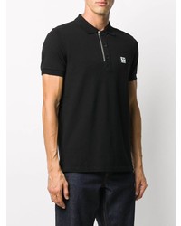 Diesel Logo Patch Front Zip Polo Shirt
