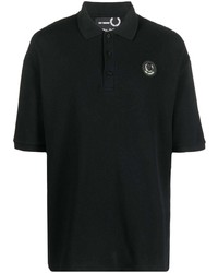 Raf Simons X Fred Perry Logo Patch Graphic Print Polo Shirt