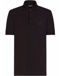Dolce & Gabbana Logo Patch Short Sleeve Polo Shirt