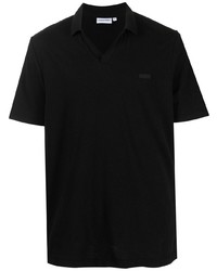 Calvin Klein Logo Patch Split Neck Polo Shirt