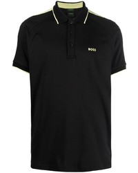 BOSS Logo Print Cotton Polo Shirt