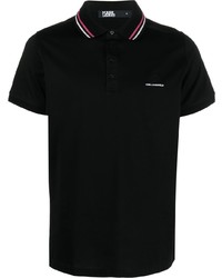 Karl Lagerfeld Logo Print Polo Shirt