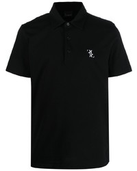 Billionaire Logo Print Short Sleeve Polo Shirt
