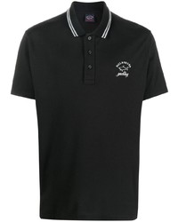 Paul & Shark Logo Print Short Sleeve Polo Shirt