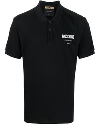 Moschino Logo Print Short Sleeved Polo Shirt