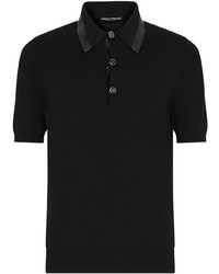 Dolce & Gabbana Logo Tape Short Sleeve Polo Shirt