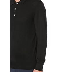 Club Monaco Long Sleeve Merino Polo Shirt