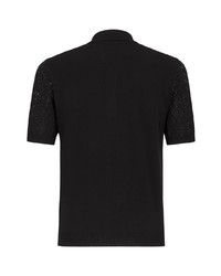 Fendi Macram Short Sleeve Polo Shirt