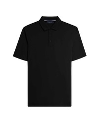 Bugatchi Mercerized Cotton Polo In Black At Nordstrom