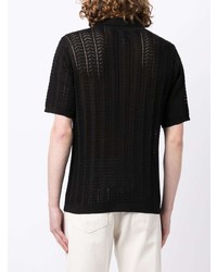 Corridor Openwork Knit Polo Shirt