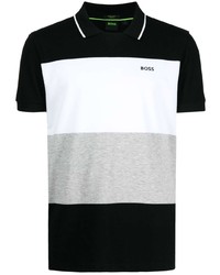 BOSS Panelled Cotton Polo Shirt