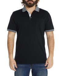 Johnny Bigg Pedro Tipped Cotton Polo In Black At Nordstrom
