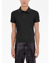 Ferragamo Perforated Design Cotton Polo Shirt