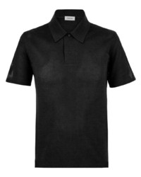 Ferragamo Perforated Design Cotton Polo Shirt