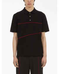 Ferragamo Piped Detail Cotton Polo Shirt