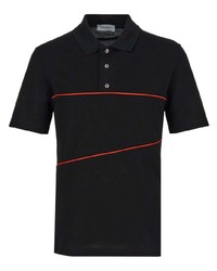 Ferragamo Piped Detail Cotton Polo Shirt