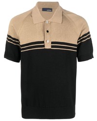 Lardini Plain Stripe Detail Polo Shirt