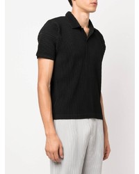 Homme Plissé Issey Miyake Pleated Short Sleeve Polo