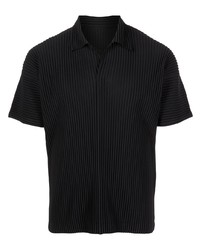 Homme Plissé Issey Miyake Pleated Short Sleeve Polo Shirt