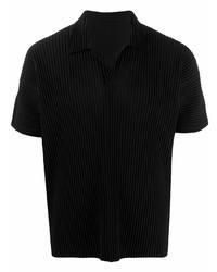 Homme Plissé Issey Miyake Pleated Short Sleeve Polo Shirt