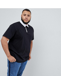 ASOS DESIGN Plus Relaxed Fit Rugby Polo