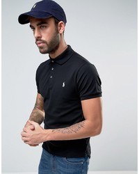 ralph lauren black polo shirt slim fit