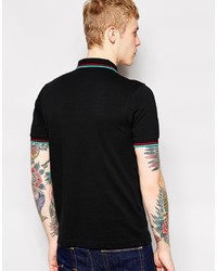 Fred Perry Polo Shirt With Twin Tip Slim Fit