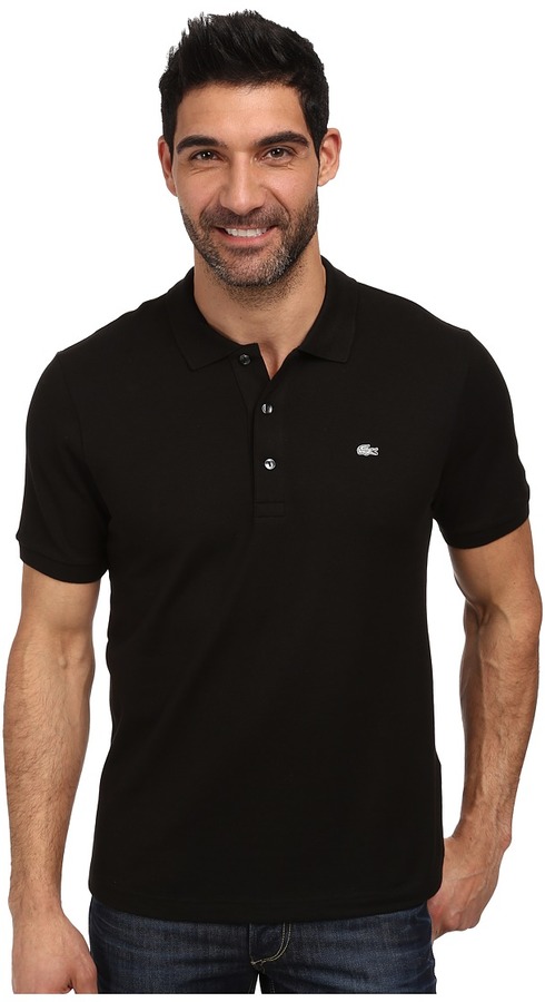 verzoek Sympton Vooraf Lacoste Premium Short Sleeve Slim Fit Stretch Pique Polo Shirt, $98 |  Zappos | Lookastic