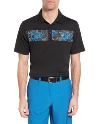 Travis Mathew Quirky Brown Jersey Polo