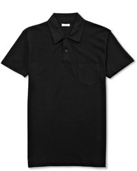 Sunspel Riviera Cotton Mesh Polo Shirt