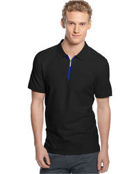 Calvin Klein Short Sleeve Rib Polo Shirt