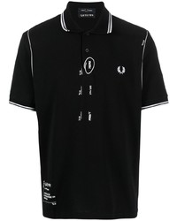 Fred Perry Sketch Style Cotton Polo Shirt
