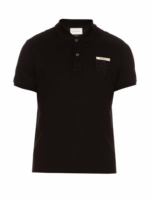 Gucci Cotton Blend Polo Shirt, $530 | MATCHESFASHION.COM |