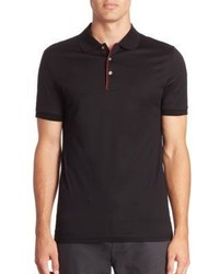 Burberry Solid Button Polo
