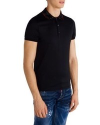 DSQUARED2 Solid Crystal Accented Polo