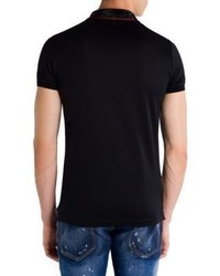 DSQUARED2 Solid Crystal Accented Polo